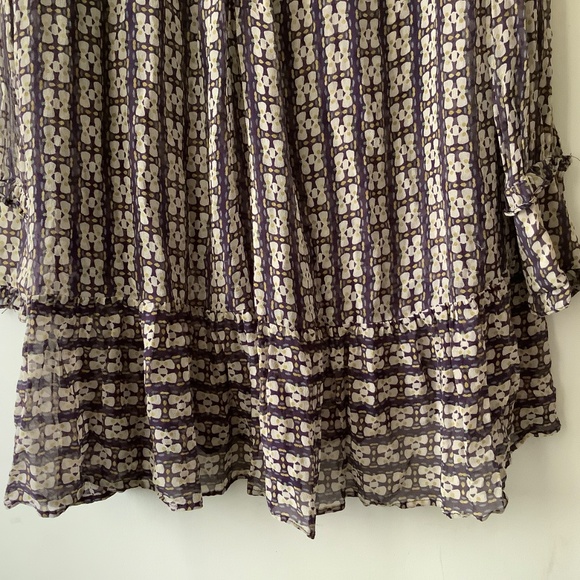 Adele Fado silk long sleeves dress - Picture 7 of 13